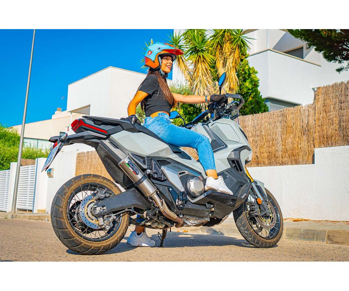Échappement MIVV GP INOX NERO Pour Honda X-ADV 750 (2019) - Homologué, Neuf, 2 Ans Garantie