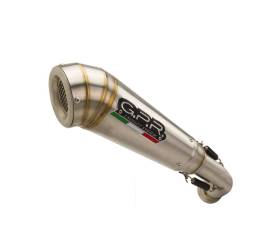 Exhaust Muffler GPR Powercone Evo Approved Satin 304 stainless steel for Honda Nc 750 X - S Dct 2021 > 2023