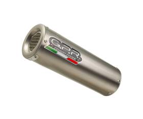 Tubo de Escape GPR M3 Titanium Natural Aprobado titanio satinado para Kawasaki Versys-X 300 2022 > 2023