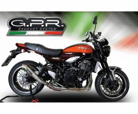 Brushed Stainless steel GPR Exhaust Muffler Powercone Evo Approved for Kawasaki Z 900 Rs 2021 > 2024