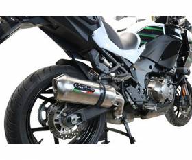 Brushed Stainless steel GPR Exhaust Muffler Satinox Approved for Kawasaki Versys 1000 i.e. 2021 > 2024