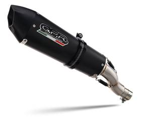 Exhaust Muffler GPR GP Evo4 Black Approved Titanium Matte black for Sym MaxSym TL 508 {{year_system}}.