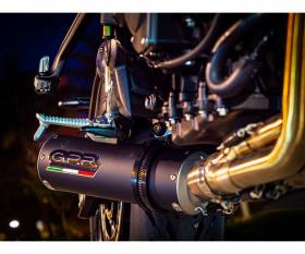 Matt Black GPR Full System Exhaust M3 Black Titanium Catalyzed for Triumph Tiger Sport 660 2022 > 2023