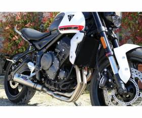 Brushed Stainless steel GPR Full System Exhaust M3 Inox Catalyzed for Triumph Tiger Sport 660 2022 > 2023
