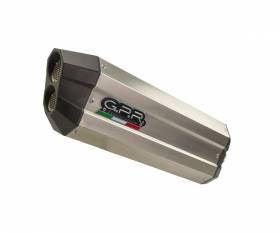Brushed Titanium GPR Exhaust Muffler Sonic Titanium Catalyzed for Voge Valico 650 Dsx 2021 > 2023