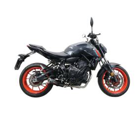 Full System Exhaust GPR M3 Poppy Approved Satin 304 stainless steel for Yamaha Mt-07 2021 > 2024