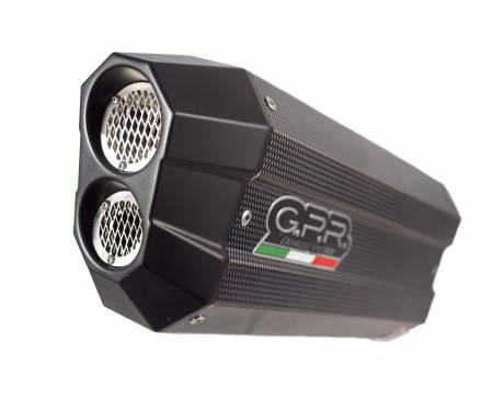 GU.61.SOPO Brushed Stainless steel GPR Exhaust Muffler Sonic Poppy Approved for Moto Guzzi V85 Tt 2019 > 2020