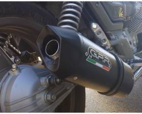 2 Exhaust Mufflers GPR FURORE NERO Approved MOTO GUZZI BREVA 750 2003 > 2009
