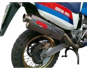 Exhaust Muffler GPR TRIOVAL Approved HONDA AFRICA TWIN 750 RD04 1990 > 1992