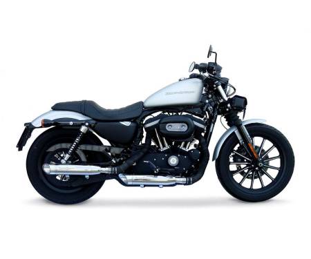 HD.24.1.SL Pair of Exhasut Mufflers GPR Slash Inox Approved Polished stainless steel for Harley Davidson Sportster 883 2010 > 2018