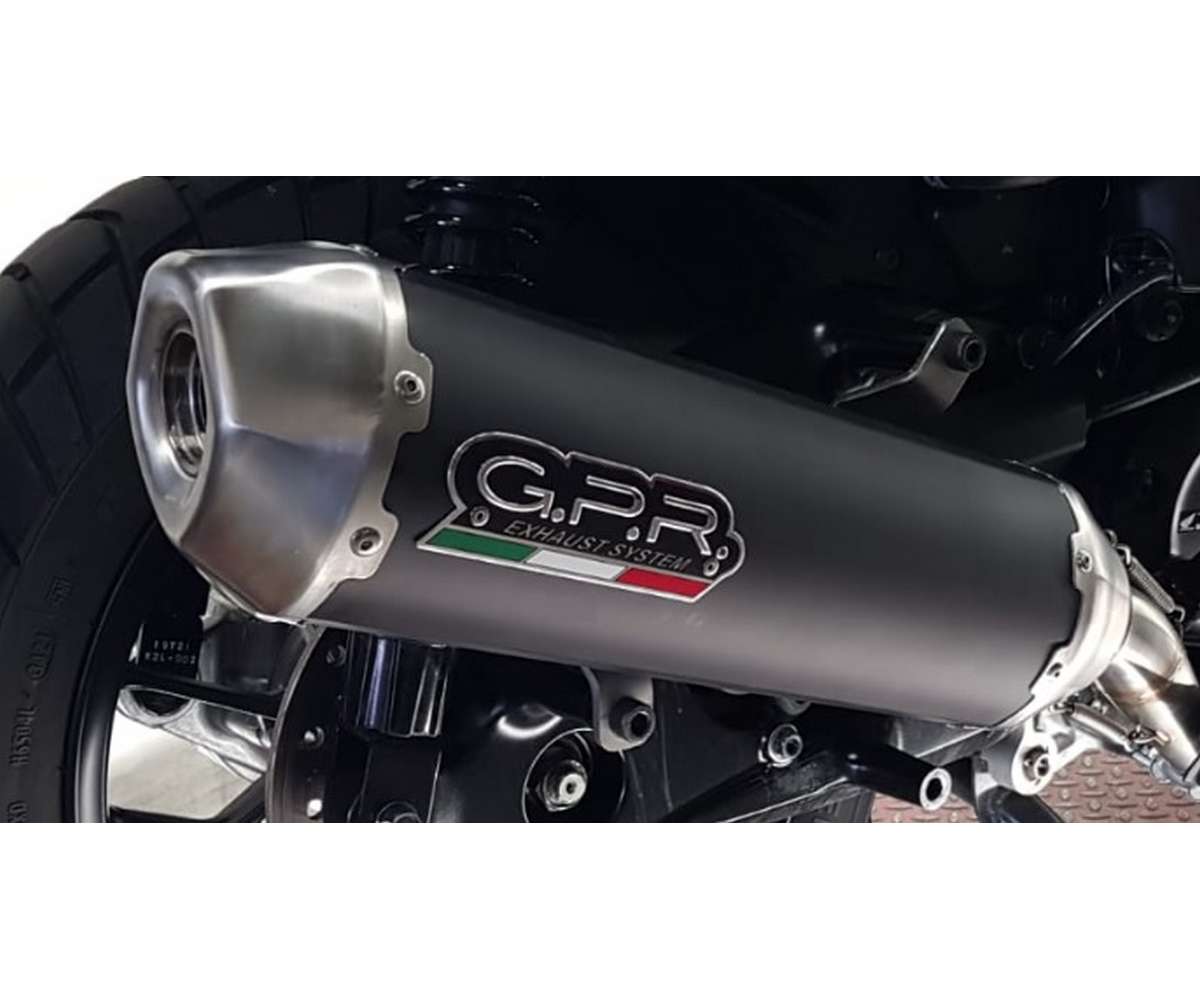 DOMINATOR Schalldämpfer Auspuff GP1 – Für BMW G310GS (2016-2020), Edelstahl, Mit DB-Killer