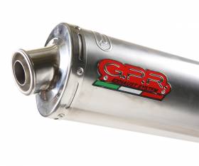 Brushed Stainless steel GPR Bolt-on Exhaust Muffler Inox Tondo / Round Approved for Kawasaki Zx-10R 2004 > 2005