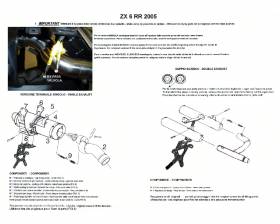 Pot d'Echappement GPR TIBURON POPPY Approuvé KAWASAKI ZX-6R - ZX 636 A 2005 > 2006