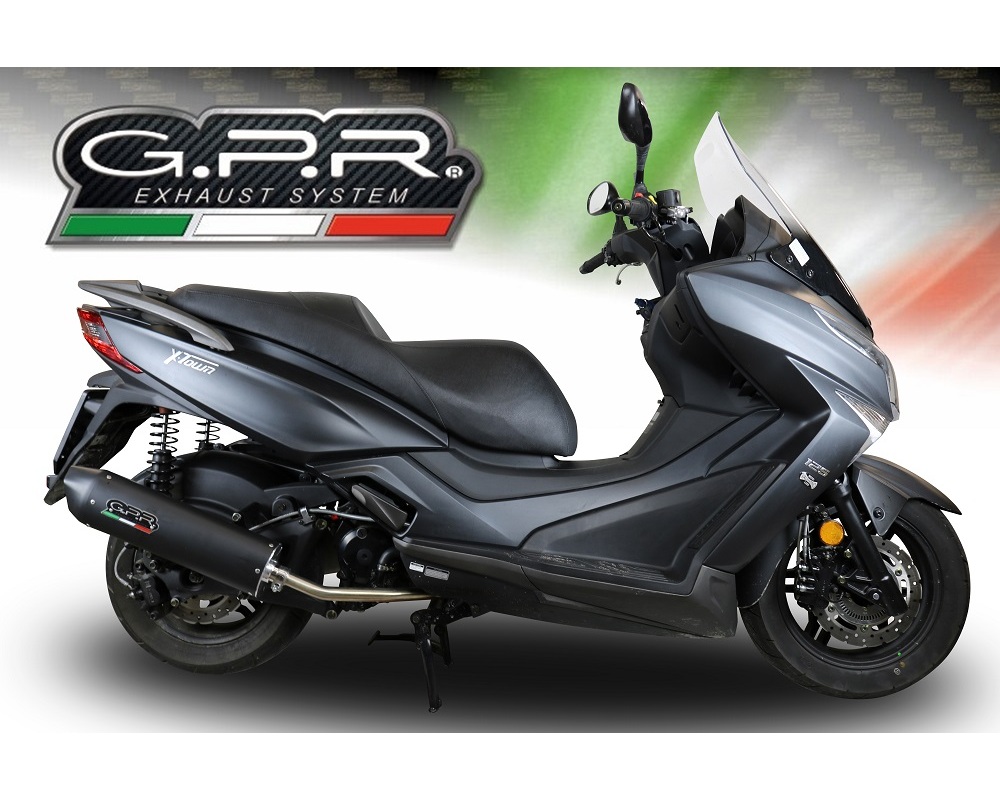 GPR Italia Scarico Omologato Power Bomb Per Kymco Myroad 700 (2012-2016) - Terminale In Carbonio Con DBKILLER Estraibile.