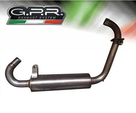 MD.8.DEC.RACE Brushed Stainless steel GPR Header Decatalizzatore Racing for F.B. Mondial hps 125 2021 > 2023