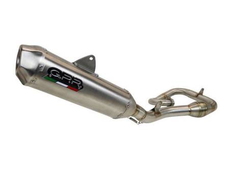PNT.MX.35.IO Full System Exhaust GPR Pentacross Inox Racing Satin 304 stainless steel for Gas Gas Mc F 350 2021 > 2023