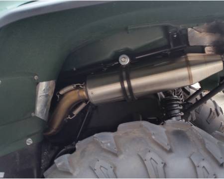QUSP.158.DE Exhaust Muffler GPR DEEPTONE ATV Approved YAMAHA GRIZZLY 700 2007 > 2012