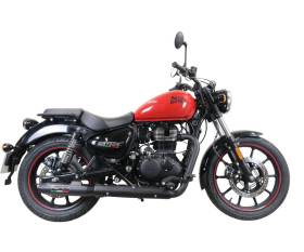 Exhaust Muffler GPR Deeptone Nero Approved Black stainless steel for Royal Enfield Meteor 350 2021 > 2024