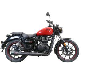 Exhaust Muffler GPR Hurricane Nero Approved Black stainless steel for Royal Enfield Meteor 350 2021 > 2024