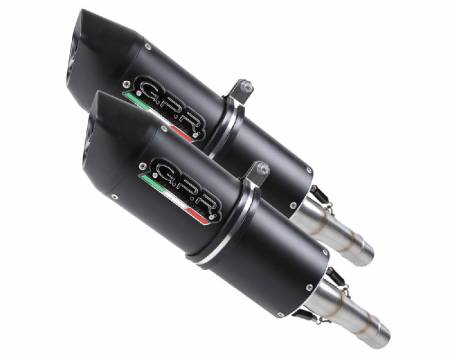 S.158.FUNE 2 Exhaust Mufflers GPR FURORE NERO Approved SUZUKI GSX-R 1000 K9 2009 > 2011