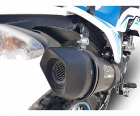 Terminale di Scarico GPR Furore Evo4 Poppy Catalizzato Nero Opaco per UM Motorcycles Dsr SM - EX 125 2018 > 2020
