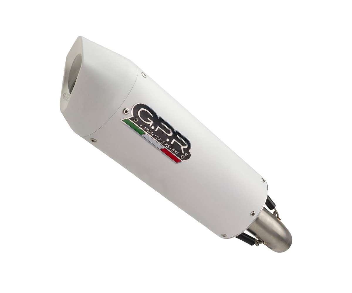 GPR Scarico Omologato Satinox Per Honda Transalp XL 650 V (2000-2006) - Terminale Ovale In Acciaio Inox Con Db Killer Estraibile