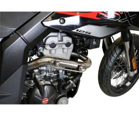 Collecteur GPR DeCat Racing Acier Inox 304 satiné pour UM Motorcycles Dsr SM - EX 125 2021 > 2023
