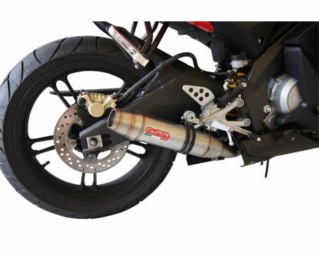 Y.132.DE Complete Exhaust GPR DEEPTONE INOX Approved YAMAHA YZF-R 125 i.e. 2008 > 2013