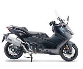 Komplette Auspuffanlage GPR DUNE Titanium Genehmigt Satiniertes Titan fur Yamaha T-Max 560 2022 > 2024