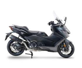 Full System Exhaust GPR Dual Poppy Approved Glossy carbon look for Yamaha T-Max 560 2022 > 2024