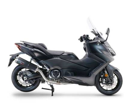 YA.CAT.11.DUAL.PO Full System Exhaust GPR Dual Poppy Approved Glossy carbon look for Yamaha T-Max 560 2022 > 2024