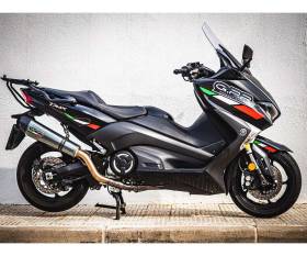 Full System Exhaust GPR GP Evo4 Poppy Approved Glossy carbon look for Yamaha T-Max 560 2022 > 2024