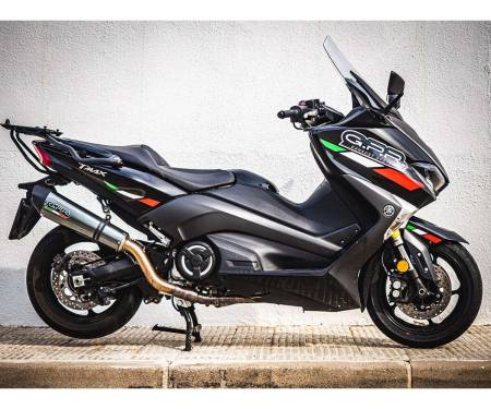 YA.CAT.11.GPAN.PO Full System Exhaust GPR GP Evo4 Poppy Approved Glossy carbon look for Yamaha T-Max 560 2022 > 2024