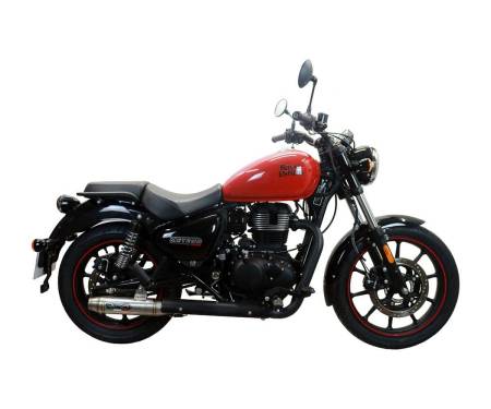 ovvi Exhaust Muffler GPR Deeptone Inox Approved Satin stainless steel for Royal Enfield Meteor 350 2021 > 2024