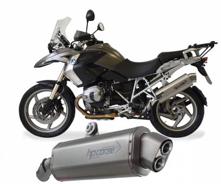 BMW4TR1021S-AB Exhaust Muffler Hpcorse 4track R Stainless Steel Bmw R 1200 Gs 2010 > 2012