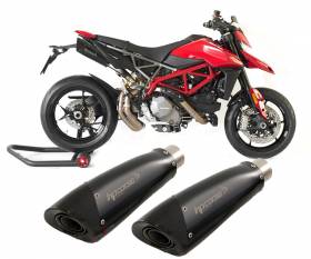 Silenciador Escape Hpcorse Evoxtreme High 310mm Acero Negro Ducati Hypermotard 950 2019 > 2024