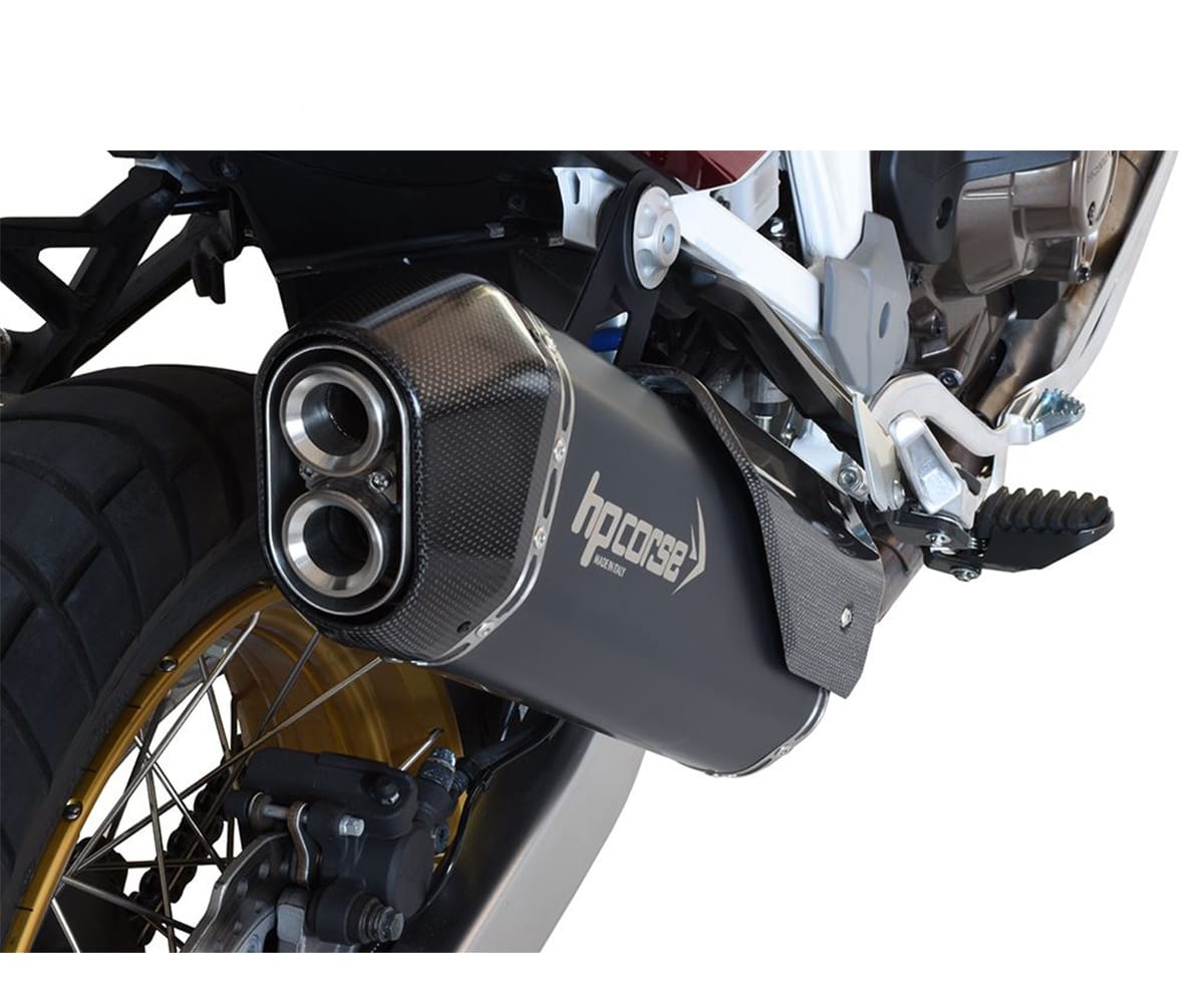Silencieux D'échappement REMUS Okami Inox Noir Pour Honda Africa Twin CRF1000 2019 - Neuf