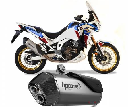 HOSPS1100S-AB Exhaust Muffler Hpcorse Sps Carbon Stainless Steel Honda Crf 1100 Africa Twin 2019 > 2022