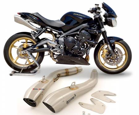 TRHY1001-AB Exhausts Mufflers Hpcorse Hydroform Stainless Steel Triumph Street Triple 2007 > 2012