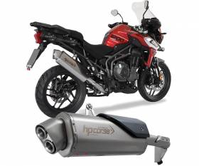 Exhaust Muffler Hpcorse 4track R Stainless Steel Triumph Tiger 1200 2016 > 2021
