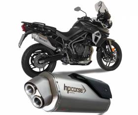 Exhaust Muffler Hpcorse 4track R Stainless Steel Triumph Tiger 800 2016 > 2019