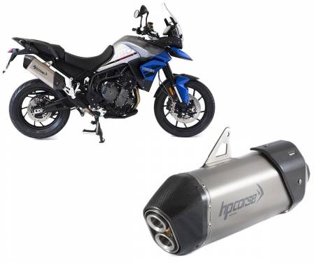 TRSPS900350S-AB Exhaust Muffler Hp Corse SPS carbon 350 satinato for TRIUMPH TIGER 900/850 2020 > 2024