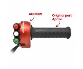 Throttle Control With Integrated Switch Panel JetPrime Red For Aprilia DORSODURO 900 2017 > 2018