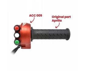 Throttle Control With Integrated Switch Panel JetPrime Red For Aprilia RSV4 / RF/RR 2017 > 2020