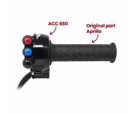 JP ACC 660 RV Throttle Control With Integrated Switch Panel JetPrime For Aprilia RSV4 / FACTORY 1100 2021 > 2023