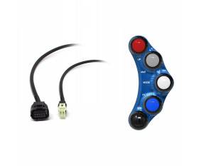Left Racing Switch Panel JetPrime Blue For Yamaha YZF-R1M 2015 > 2020