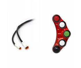 Left Racing Switch Panel JetPrime Red For Ducati SUPERBIKE PANIGALE 959 2016 > 2019