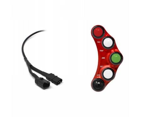 JP PLSR 028 R Left Racing Switch Panel JetPrime Red For BMW HP4 2011 > 2014