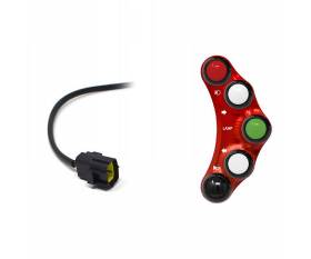 Street Left Switch Panel JetPrime Red For Ducati SUPERBIKE 848 2008 > 2010
