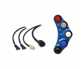 Street Left Switch Panel JetPrime Blue For Yamaha YZF-R6 2017 > 2022